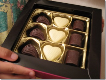 chocolates inside